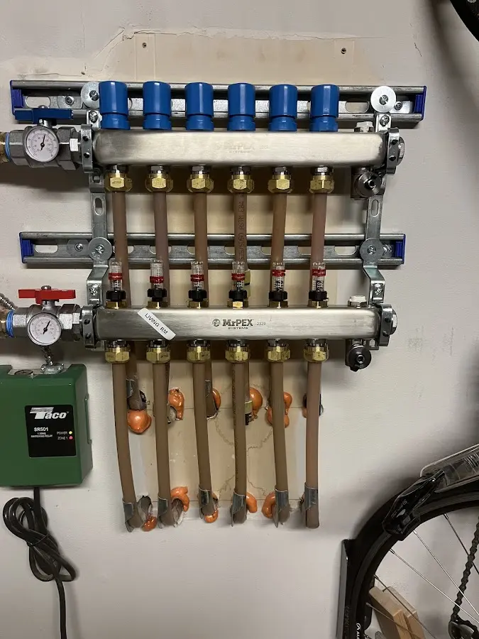 Plumber performing Gas Leak Detection at a residential property in Orangetown